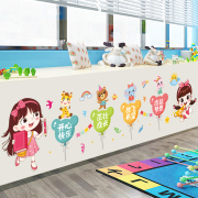 班级布置小学幼儿园环创墙面装饰教室卡通贴画走廊主题墙自粘贴纸