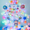 哆啦A梦生日装饰场景布置气球机器猫儿童宝宝周岁派对party背景墙