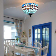 地中海吸顶灯海洋蓝简约现代客厅卧室玄关，西餐厅餐桌灯吸顶吊灯