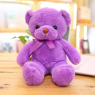 可爱泰迪熊抱抱熊公仔小熊玩偶布娃娃十彩熊毛绒玩具女孩生日礼物