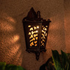 异丽实木雕花壁灯东南亚镂空阳台走道床头灯创意，餐厅酒店灯具