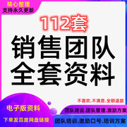 销售团队管理方案营销人员组建建设员工业务培养薪酬激励培训资料