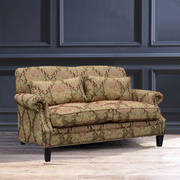 经典美式梵蒂尼红色布艺沙发加高加深羽绒沙发组合1+2+3沙发定制
