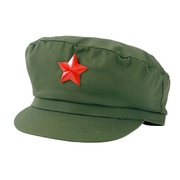 65式军帽红领章65式军装帽子帽徽解放帽红五角星