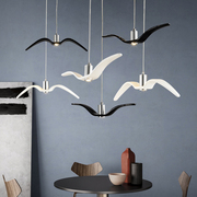 北欧后现代吊灯简约餐厅吧台设计师服装店海鸥三单头个性创意灯具