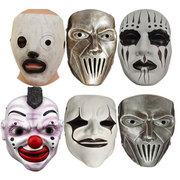 活结乐队面具小丑脸谱拉链嘴面罩鼓手装扮万圣节派对道具Slipknot