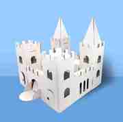 2021暑期作业立体拼图城堡儿童玩具diy小屋手工纸质模型拼图