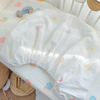 婴儿床床笠纯棉双层纱布宝宝床，单薄款夏季儿童床垫套全棉超柔定制
