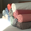 水洗棉床单纯棉床笠日式春秋，良品纯色1.5米1.8米全棉，床罩单件套(单件套)
