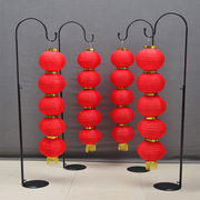 婚庆灯笼架子中国风婚礼，布置铁艺弯钩路引，架仿古中式宫灯摆件道具