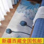 新疆西藏现代简约卧室床边毯家居飘窗地毯防滑可水洗满铺地毯