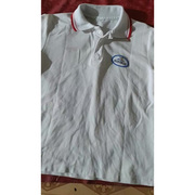 洛川县丰园小学白色校服T恤初高中小学夏季红色翻领衫中学同款