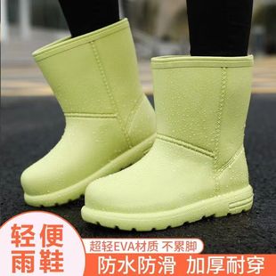 防水雪地靴女冬季2024外穿防滑加绒加厚保暖童儿，棉靴雨靴雨鞋