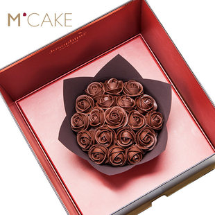 mcake约瑟芬玫瑰巧克力，生日蛋糕七夕情人节女神款网红玫瑰花蛋糕