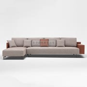 意式极简布艺沙发小户型，客厅北欧简约现代转角沙发贵妃直排多人位