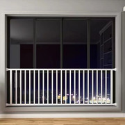 定制阳台飘窗防护栏窗户安全栏高层室内加高儿童免打孔式窗护栏