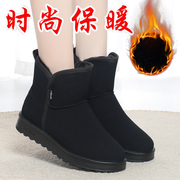 雪地靴女短筒2023冬季老北京棉鞋，加绒加厚防滑保暖女棉靴子