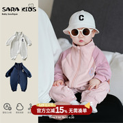 婴儿连体衣超萌宝宝春装衣服韩版春秋款婴幼儿卫衣爬服拉链外出服