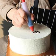 4头硅胶裱花笔巧克力酱奶油DIY蛋糕装饰写字笔曲奇饼干烘焙工具