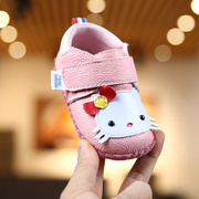 春秋季不掉宝宝鞋6-12个月，学步鞋女软底防滑婴儿鞋子男1-2岁棉鞋
