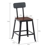 厂销欧式实木吧台椅铁艺，酒吧椅子高脚凳，家用创意现代简约桌椅靠品