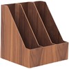 木质书房收纳盒立式桌面文件整理神器大容量书桌木制置物架书立夹