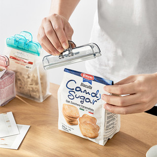 食品袋夹子透明封口夹奶粉零食夹密封器厨房食物防潮夹牛奶密封夹