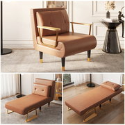 申亚折叠沙发床两用单双人(单双人)小型北欧沙发，椅午睡折叠床科技布多功能