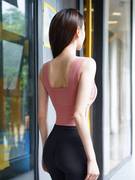 新疆专区健身女孩背心式运动内衣，聚拢定型跑步文胸防震网红美
