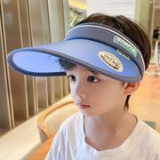 夏季儿童遮阳帽防紫外线男童女童，户外防晒帽小孩空顶帽韩版太阳帽