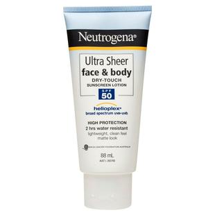 neutrogena露得清防晒霜spf50轻透超薄面部身体乳88ml澳洲