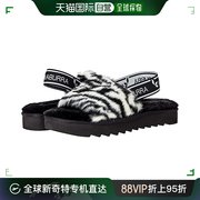 香港直邮潮奢 Ugg 女士Fuzz'n II 斑马纹凉鞋