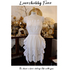 LACESHABBY复古风格镂空绣花白色荷叶边棉质舒适家居法式围裙