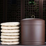 定金紫砂宜兴茶叶罐大号码普洱七饼罐储茶缸醒茶罐茶盒茶叶桶陶瓷