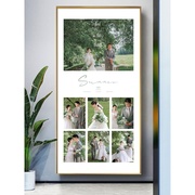 多宫格相框挂墙婚纱照放大照片制作结婚照做成水晶照片墙组合
