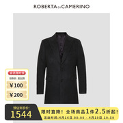 ROBERTA诺贝达春款商场同款男装外套中长款毛呢大衣男631687201