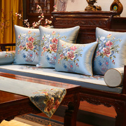 红木沙发坐垫中式家具罗汉床垫子五件套定制防滑实木海绵沙发垫子