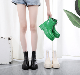 2024春季韩版女士雨鞋时尚防滑舒适增高短筒雨靴休闲女套鞋潮