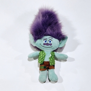 魔发精灵Trolls巨魔娃娃丑娃布兰公仔毛绒玩具儿童卡通布娃娃礼物