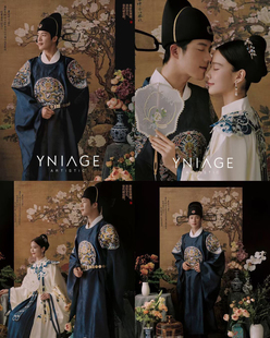 影楼明代汉服婚纱照中式传统唐装古典明制婚礼主题摄影服装