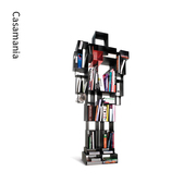   意大利进口正版CasamaniaRobox机器人书架变形金刚金属书柜