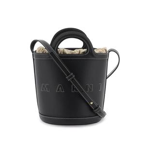 Marni 女士包袋2023黑色单肩包气质欧美时尚水桶包