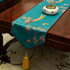 新中式刺绣桌布桌旗中国风古典客厅餐桌电视柜茶几禅意布艺床旗