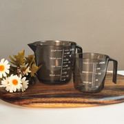 塑料量杯透明带刻度杯大号测量杯奶茶店厨房家用烘焙量勺工具套装