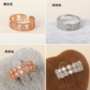 韩版精致微镶食指戒指女简约时尚冷淡风个性，装饰指环潮人饰品网红