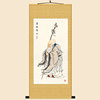 寿比南山图 寿星画像挂画 南极老人仙翁丝绸画 绢布卷轴画装饰画