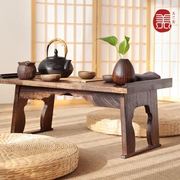 定制实木炕桌飘窗桌子小茶几日式榻榻米桌子折叠家用矮桌子坐地桌