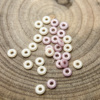 捷克珠玻璃珠4mm O型珠大孔隔珠10个DIY手工饰品材料配件串珠手作