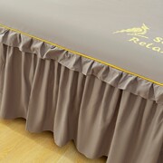 床裙式床罩单件防尘保护套，1.5m1.8米2床笠床单防滑床套罩全棉纯棉