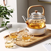 玻璃花茶壶套装水果煮茶壶蜡烛，加热煮茶炉，烧水壶养生壶下午茶茶具
